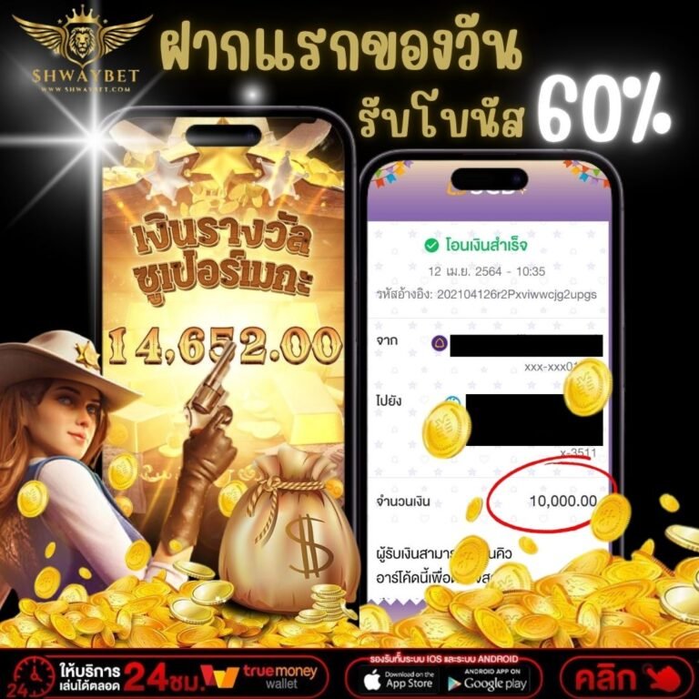 Shwaybet สล็อตแตกง่าย ฝาก-ถอน ไม่มีขั้นต่ำ รองรับ ทรูวอเลต